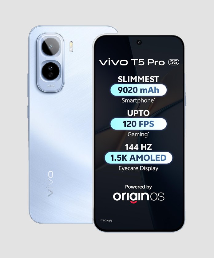 vivo T5 Pro 5G (Glacier Blue, 128 GB) (8 GB RAM)