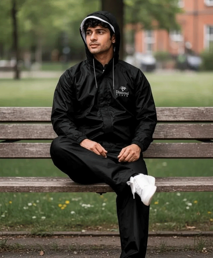 DIAMOND CLUSTER Solid Men Rain Suit